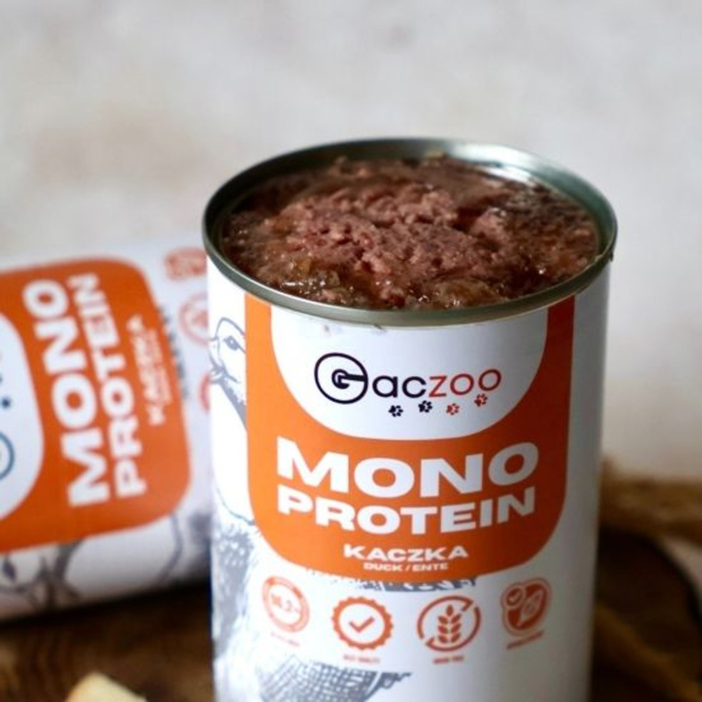 Gaczoo MONO Protein karma mokra dla psa Kaczka 400g